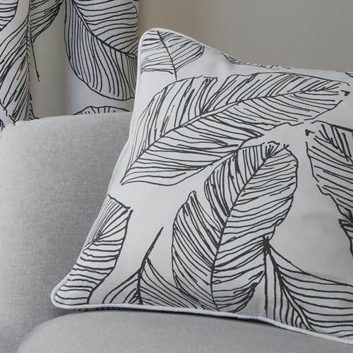 Fusion - Matteo - 100% Cotton Cushion Cover - 43 x 43cm in Black