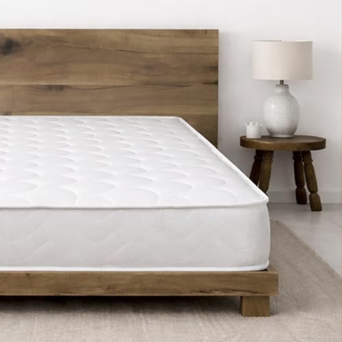 Starlight Beds Small Double Mattress. Shell Design Small Double Memory Foam Mattress with Springs. Soft, 18cm Deep, White. (4ft x 6ft3, 120cm x 190cm)