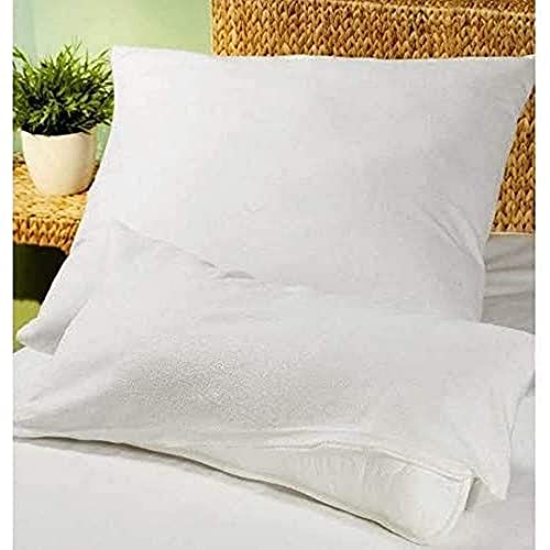 Papillon Cushion Covers Molton 100% Cotton, White, 60 x 70 cm