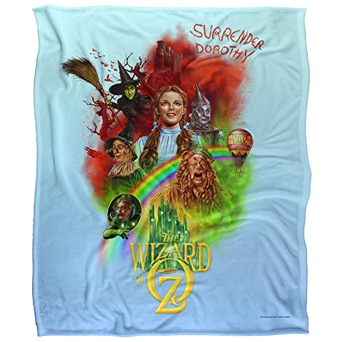 Wizard of Oz Poster Silky Touch Super Soft Throw Blanket 152 X 127 cm, White