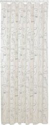 Sealskin Mind Shower curtain 180x200 cm PEVA Black / White
