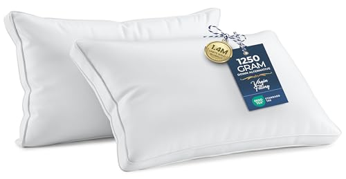 Utopia Bedding Bed Pillows for Sleeping King Size (White), Set of 2, Cooling Hotel Quality, Gusseted Pillow for Back, Stomach or Side Sleepers