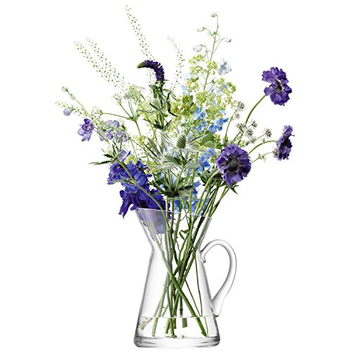 LSA International FW28 Flower Jug Vase, Clear, H26 cm