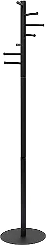 Maul Mauulcaurus Coat Stand - Sturdy, Space-Saving Standing Coat Rack - Stable Clothes Stand Ideal for Entrance Areas, Office Spaces or Home - Black