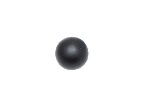 Gardinia Ball 2 x End Pieces, Metal, Matt Black, for Curtain Technique Diameter 16 mm