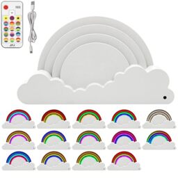 L & P Home & Gifts Lesser & Pavey Rainbow Led Decor Table Lamp