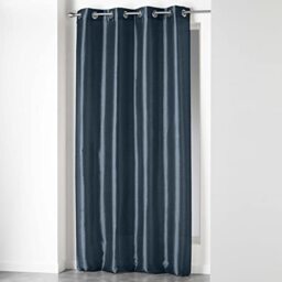 Douceur d'Intérieur, Eyelet Curtains 140 x 240 cm Navy Blue