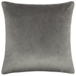 furn. Meridian Velvet Cushion Cover (Charcoal/Dove - 45 x 45cm)