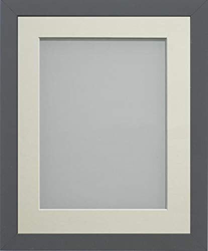 Frame Company Allington Grey Photo Frame with Ivory Mount, 14x11 for 12x8 inch, fitted with perspex