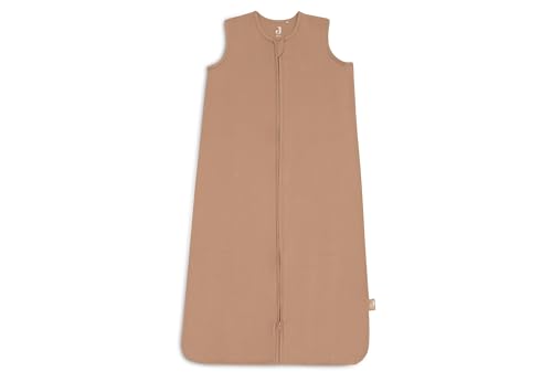 Jollein Jersey Baby Sleeping Bag - 110cm - Little Waffle - Light Terra - 95% Cotton 5% Elastane - 0.5 TOG - Summer Baby Sleeping Bag - OEKO-TEX Certified