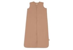 Jollein Jersey Baby Sleeping Bag - 110cm - Little Waffle - Light Terra - 95% Cotton 5% Elastane - 0.5 TOG - Summer Baby Sleeping Bag - OEKO-TEX Certified