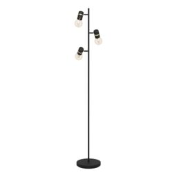 Eglo Floor lamp Lurone, Standing Light with 3 Adjustable Spots