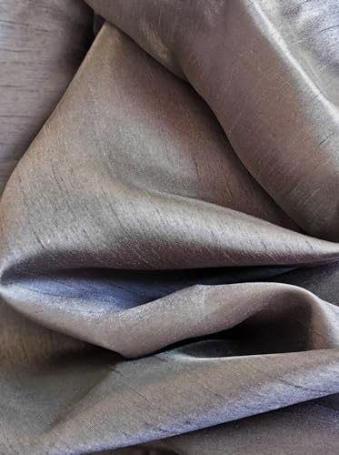 Atout Ciel Plain Taffeta Curtain with Eyelets 140 x 240 cm Ready to Hang Dark Grey