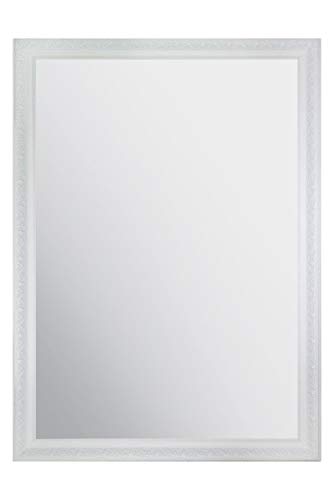Bevelled Elegant Hand Made Large White Ornate Mirror 6ft10 X 4ft10 208 X 147cm