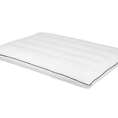 MINUPWELL Ultra Flat Pillows for Sleeping Thin,Black