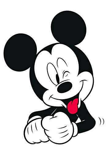 Komar Disney Wall Picture Mickey Mouse Funny Children's Room Decoration Art Print Size 50 x 70 cm (Width x Height) without Frame WB036-50 x 70 cm