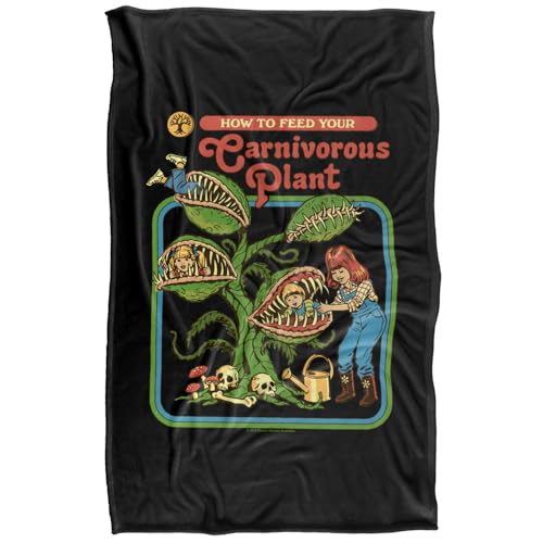 Steven Rhodes Carnivorous Plant Silky Touch Super Soft Throw Blanket 91 X 147 Cm
