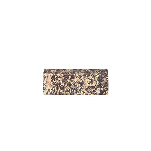 broste Copenhagen Ellen Marble Candle Holder, Brown, 11 x 3.5 cm