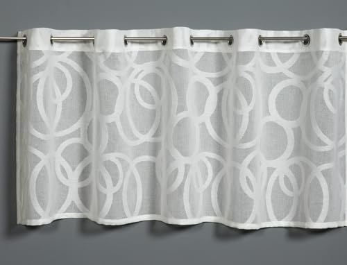 Gardinia Scherli Bistro Curtain Circles 135 x 50 cm White