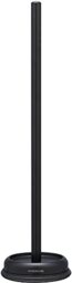 Sealskin Acero Toilet Roll Holder, Stainless Steel, Black, 13.2 x 52.1 x 13.2 cm