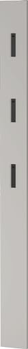 Germania Coat Rack Panel 3728-572, in Cashmere, with Three Fold-Out Metal Coat Hooks, 15 x 170 x 3 cm (W x H x D)