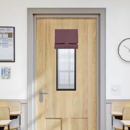 Vatge Narrow Door Curtain Front Door Window Covering Thermal Insulated Blackout Short Window Blinds for Classroom and Office for Privacy, 1 Panel, W8 x L36, Nostalgia Rose