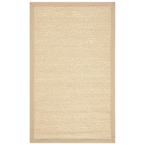 Safavieh Natural Fiber Rug for Living Room, Dining Room, Bedroom - Natural Fiber Collection, Short Pile, in Beige, 76 x 122 cm