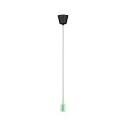 Paulmann 78428 Pendant luminaire Neordic Ketil max 60 watt lamp (not Included) Pendant luminaire Light Green, Black Silicone, Plastic E27