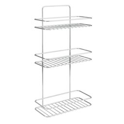 Metaltex REFLEX LUXY 3 Tier Chrome Finish Chrome Finish Bathroom Shelving Unit