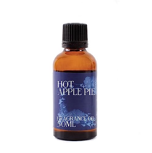 Mystic Moments - Hot Apple Pie Fragrance Oil - 50ml - Hot Apple Pie notes create a warm spiced apple bakery scent for candles, soaps, wax melts and diffusers.