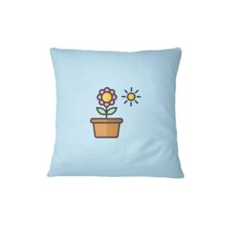 Bona Basics, Decorative Cushion Cover, Decorative Cushion Cover, Home Decoration, for Sofa, Cafeteria, Size: 45X45 cm, Color: Light Blue