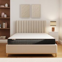 GFW SleepyCastle Pocket Sprung Rolled Mattress In A Box135cm Double White