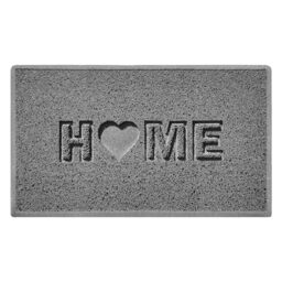 Nicoman LOVE at HOME Doormat 75x44cm - Quiet Gray｜Heavy Duty Non-Slip｜Indoor/Outdoor｜Barrier Dirt-Trapper Floor Mat｜Home Patio Garden Conservatory Door Mat｜Home Heart