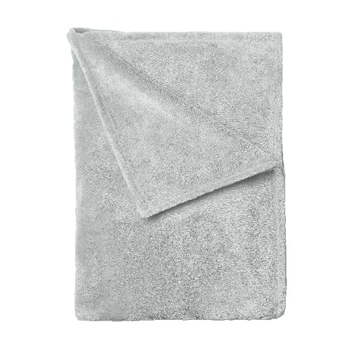 Homemania 14962 Acciaio-Plaid Blanket for Sofa, Bedroom, Grey, Microfibre, 120 x 160 cm