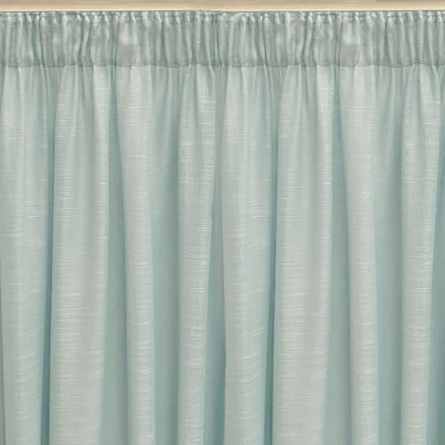 Alexandra House Living Curtain Rustik Turquoise Natural 300 x 270 x 1 cm Translucent