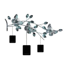 Handmade Decorative Metal Wall Accessory, 93 x 65 x 4 cm - 100% Metal, Unique Hand-Painted Design - Perfect for Home Decor, Adds Elegance & Style