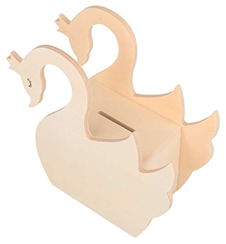 Good Swan Wooden Money Box 15 cm x 14.5 cm