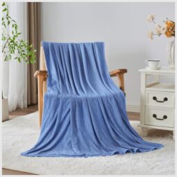 GC GAVENO CAVAILIA Single Bed Cooling Blanket - Arc-Chill Fabric With Q-Max>0.5 - Lightweight Cooling Blanket For Couch, Bed or Travel - Machine Washable Home Décor Throw 130x170 Cm - Blue