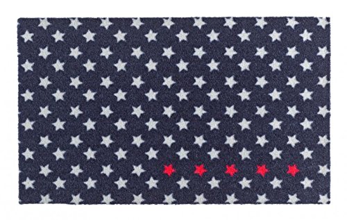 Zala Living Door Mat Dirt Trapper Mat Polyamide 50 x 70 x 0,7 cm Blue/white/pink