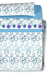CARLA RUBINI Bedding Set, Microfibre, Blue/Brown, Bett 150 cm