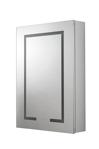 Croydex Carlton 70 x 50cm LED Bathroom Mirror Cabinet
