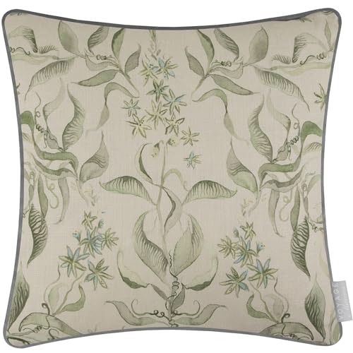 Voyage Maison Hettie Feather Filled Cushion – Floral Damask Watercolour Botanical Décor (Vine - 50x50cm)