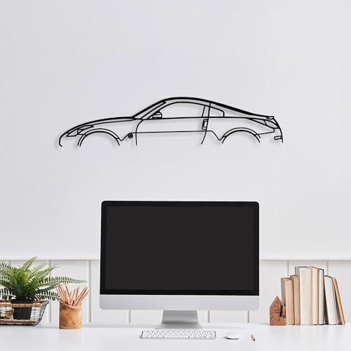 Stylish Black Decorative Metal Wall Accessory, 70 x 15 cm, 100% Metal, 1.5 mm Thickness, Easy Wall Mounting for Modern Home Decor
