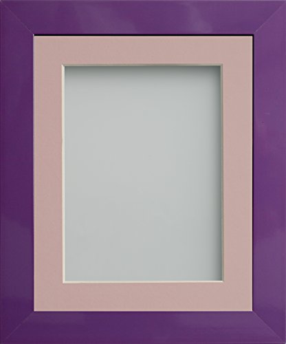 Frame Company Candy Range Purple Picture Photo Frames with Mount *Choice of Colours*
