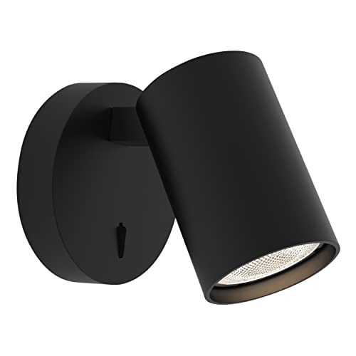 Astro Ascoli Single Switched Indoor Reading Light (Matt Black), GU10 LED Lamp, Designed in Britain - 1286079 - 3 Years Guarantee