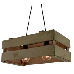 THELUZ 795/45 Ceiling Lighting, Walnut