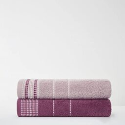 GC GAVENO CAVAILIA 550 GSM Dalby Bath Towel Set, 100% Pure Cotton Luxury Quality Soft & Cosy Bathroom Water Absorbent, Egyptian, Pink, 70x120 cm