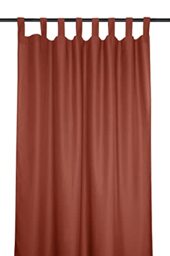 Lovely Casa Nelson Curtain 135 x 260 cm 100% Polyester Terracotta