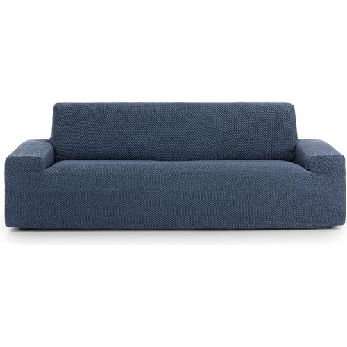 ECOMMERC3 - Universal and Versatile 2 Seater Sofa Cover ??? Blue Sofa Cover Protector Easy to Install for Back, Seat and Arms
