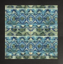 Frame Company Watson Range Mirage Pattern III Blue by Pela Studio, Photo Frame - 40 x 40 cm, Black